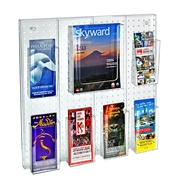 Azar Displays 7 Pocket Multi Tier Wall Brochure Holder 700675
